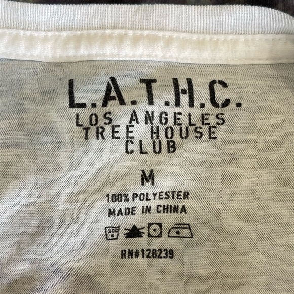 L.A.T.H.C. Los Angeles Tree House Club size M Tiger Tee shirt double sided hit - Picture 5 of 9